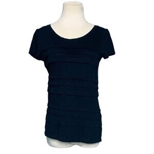Loft black short sleeves tee top size small